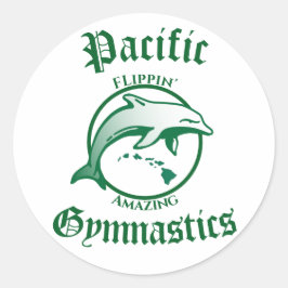 Pacific gymnastiek Ronde Stickers