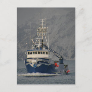 Pacific Mariner met Freezing Spray, Unalaska Isla Briefkaart