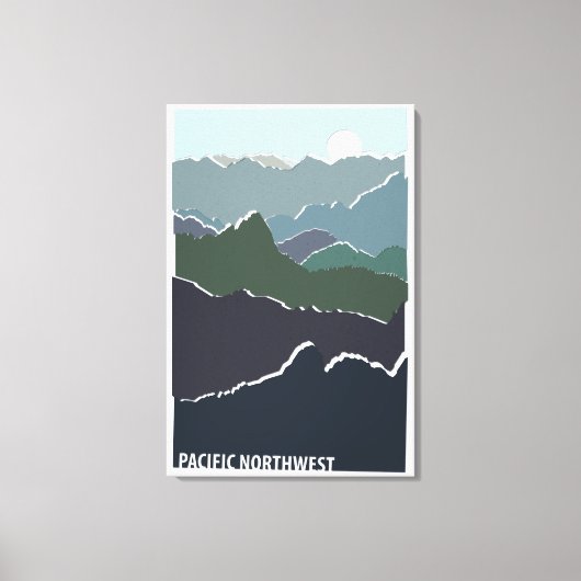 Pacific Northwest Canvas Afdruk (Voorkant)