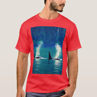 Pacific Northwest Native Orca Killer Whale A line T-shirt