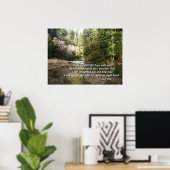 Pacific Northwest River Isaiah 41:10 Print (Thuiskantoor)