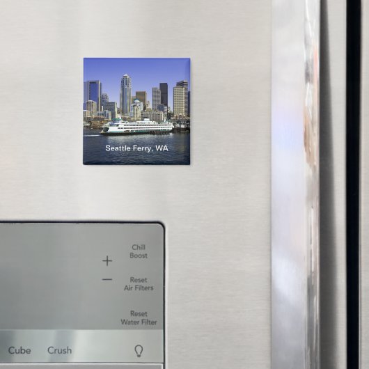 Pacific Northwest Seattle Veerboot & Gebouwen Magneet (Insitu (Koelkast))