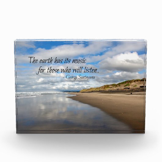 Pacific Ocean Reflections Inspirerend Quote Fotoblokken (Voorkant)