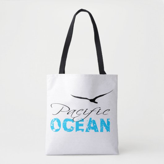 Pacific Ocean White Tote Bag (Voorkant)