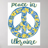 Pacific peace sign quote onder Oekraïense vlag