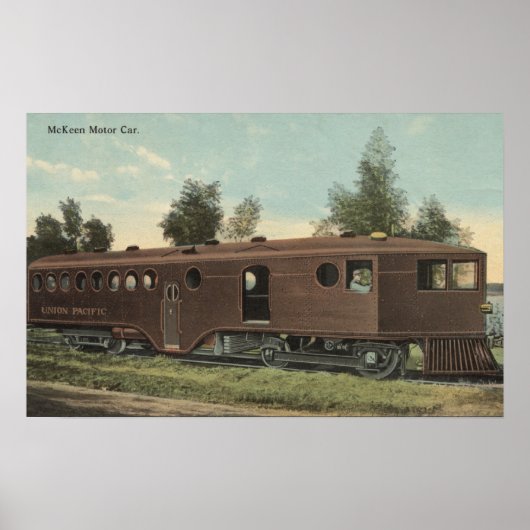 Pacific RailroadMcKeen Motor Car Uitzicht Poster (Voorkant)