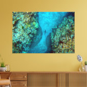 PACIFIC REEF HAAI 40x60 Canvas Afdruk (Insitu (Woonkamer))