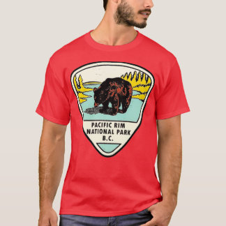 Pacific Rim National Park BC Canada Vintage Travel T-shirt
