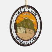 Pacific Rim National Park Reserve Canada Badge Keramisch Ornament (Rechts)