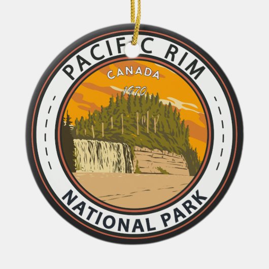 Pacific Rim National Park Reserve Canada Badge Keramisch Ornament (Voorkant)