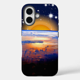 pacific, ruimte met aarde iPhone 16 hoesje