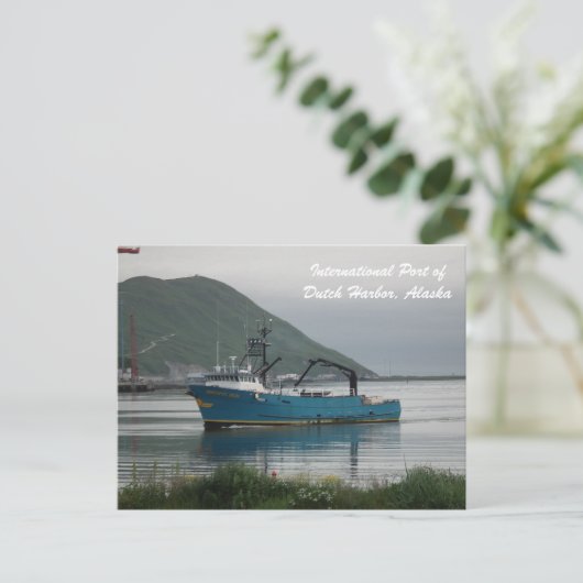 Pacific Sun Bering Zee Crab Vist Briefkaart (Staand voorkant)