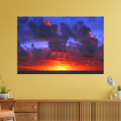 PACIFIC SUN FIRE 40x60 Canvas Afdruk (Insitu (Woonkamer))