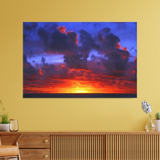 PACIFIC SUN FIRE 40x60 Canvas Afdruk (Insitu (Woonkamer))