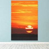 PACIFIC SUNSET 40x60 Canvas Afdruk (Insitu (Houten vloer))