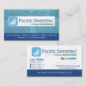 Pacific Sweeping - mobiele telefoon Visitekaartje (Voorkant / Achterkant)