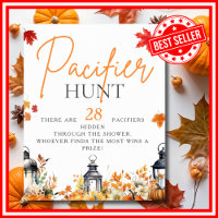 PACIFIER HUNT een beetje pompoen Baby shower spel
