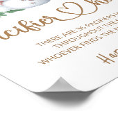 Pacifier jaag op winterbaby shower poster (Hoek)