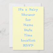 Pacifier op polka stipachtergronduitnodiging kaart (Achterkant)