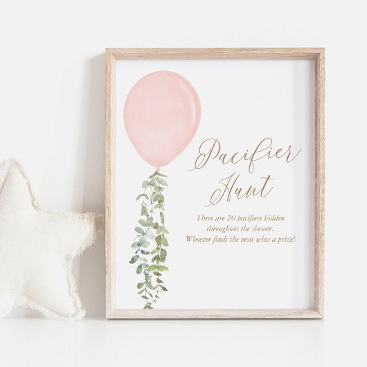 Pacifique Chasse Bleu Balloon Boy Poster Baby show