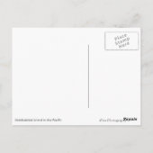Pacifisch eiland met palmbomen portret briefkaart (Achterkant)
