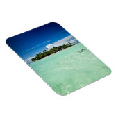 Pacifisch eiland met palmbomen verticale magneet (Rechterzijde)