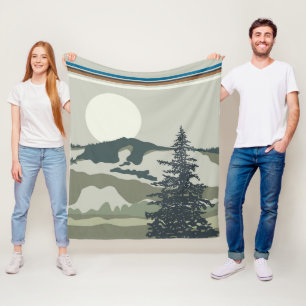Pacifisch Noordwest Natuur Wonderland Landschap  Fleece Deken