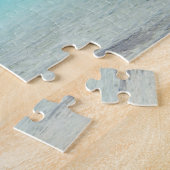 Pacifisch tropisch strand met palmboom legpuzzel (Zijkant)