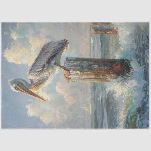 Pacifische pelikaan tissuepapier (Voorkant)