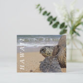 Pacifische Zee Kantschildpad Hawaii Briefkaart (Staand voorkant)