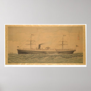 Pacifische zeeschok Sacramento (1607A) Poster