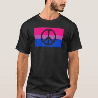 Pacifist Peace Sign Protest Hippie Gay Bisexual Pr T-shirt