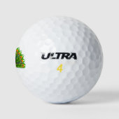 Pack 3 balles de golf Peacock fantaisie (Logo)