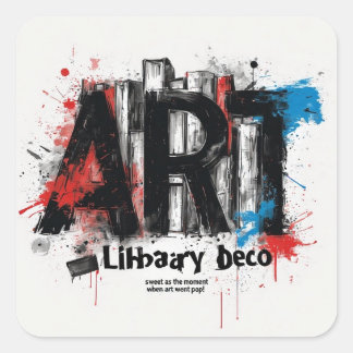 Pack autocollant Art Library Deco : une histoire d