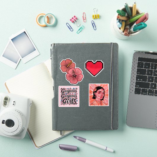 Pack autocollant Cute Retro (Couverture iPad)