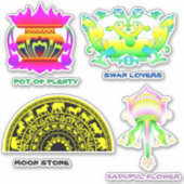 Pack autocollant d'art traditionnel du Sri Lanka (Devant)