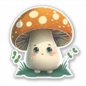 Pack autocollant de champignons mignons (Devant)