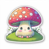 Pack autocollant de champignons mignons (Devant)