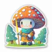 Pack autocollant de champignons mignons (Devant)