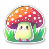 Pack autocollant de champignons mignons (Devant)