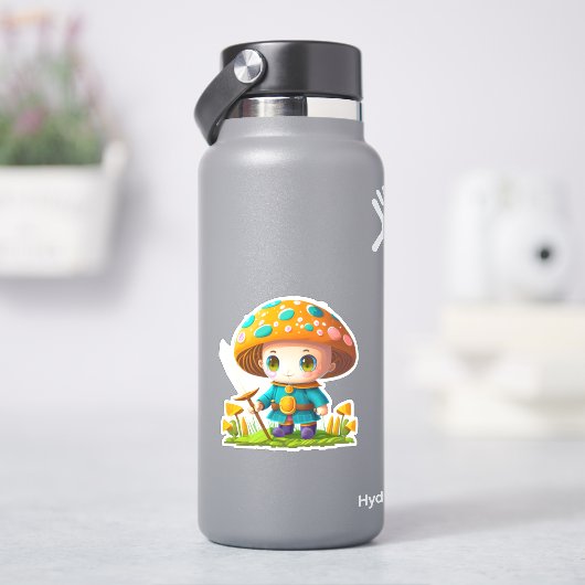Pack autocollant de champignons mignons (HydroFlask)