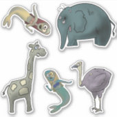 Pack autocollant de créatures zombies (Devant)