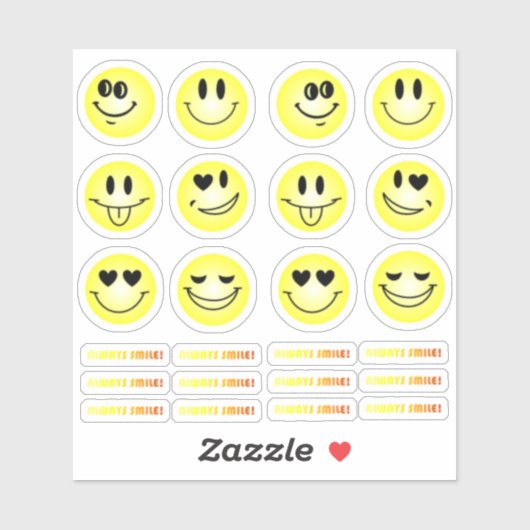 Pack autocollant Emoji (Feuille)