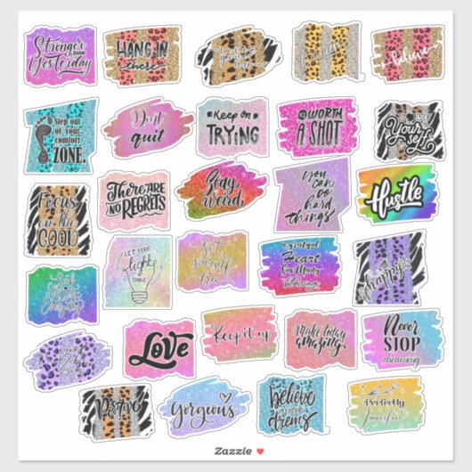 Pack autocollant inspirant (Feuille)