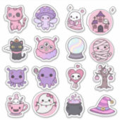 Pack autocollant Kawaii Mystical Haunts (Devant)