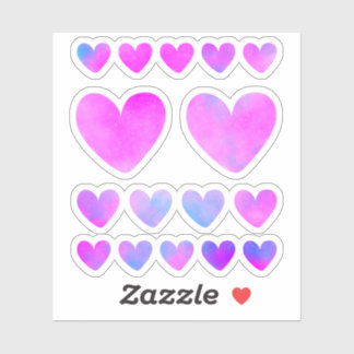Pack autocollant Pastel Hearts