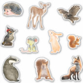 Pack autocollant pour animaux en bois de cartons m (Devant)