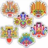 Pack autocollant traditionnel de démon/yaka (Devant)