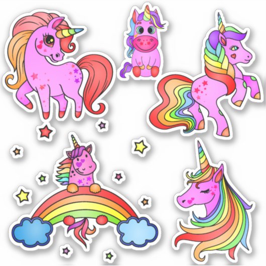 Pack autocollant Unicorn (Devant)