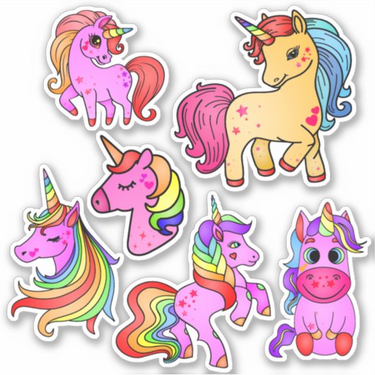 Pack autocollant Unicorn (Devant)